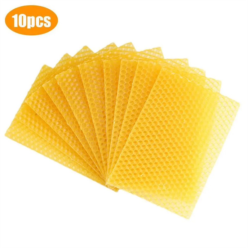 Candle Making Kit Beeswax - 10 feuilles de cire d'abeille pour