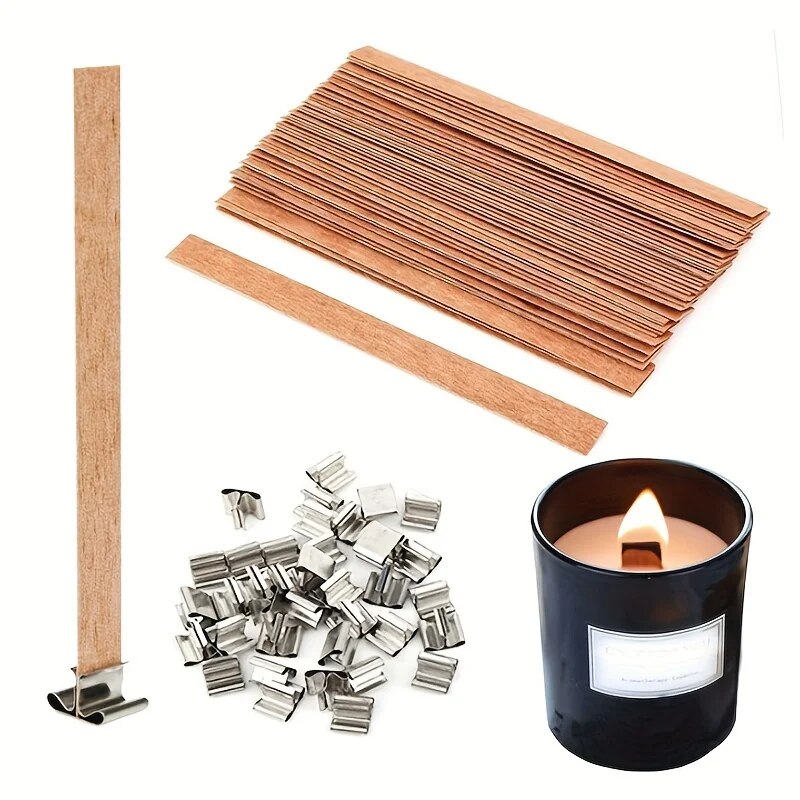 Candle Making Kit Beeswax - Mèche de bougie en bois de