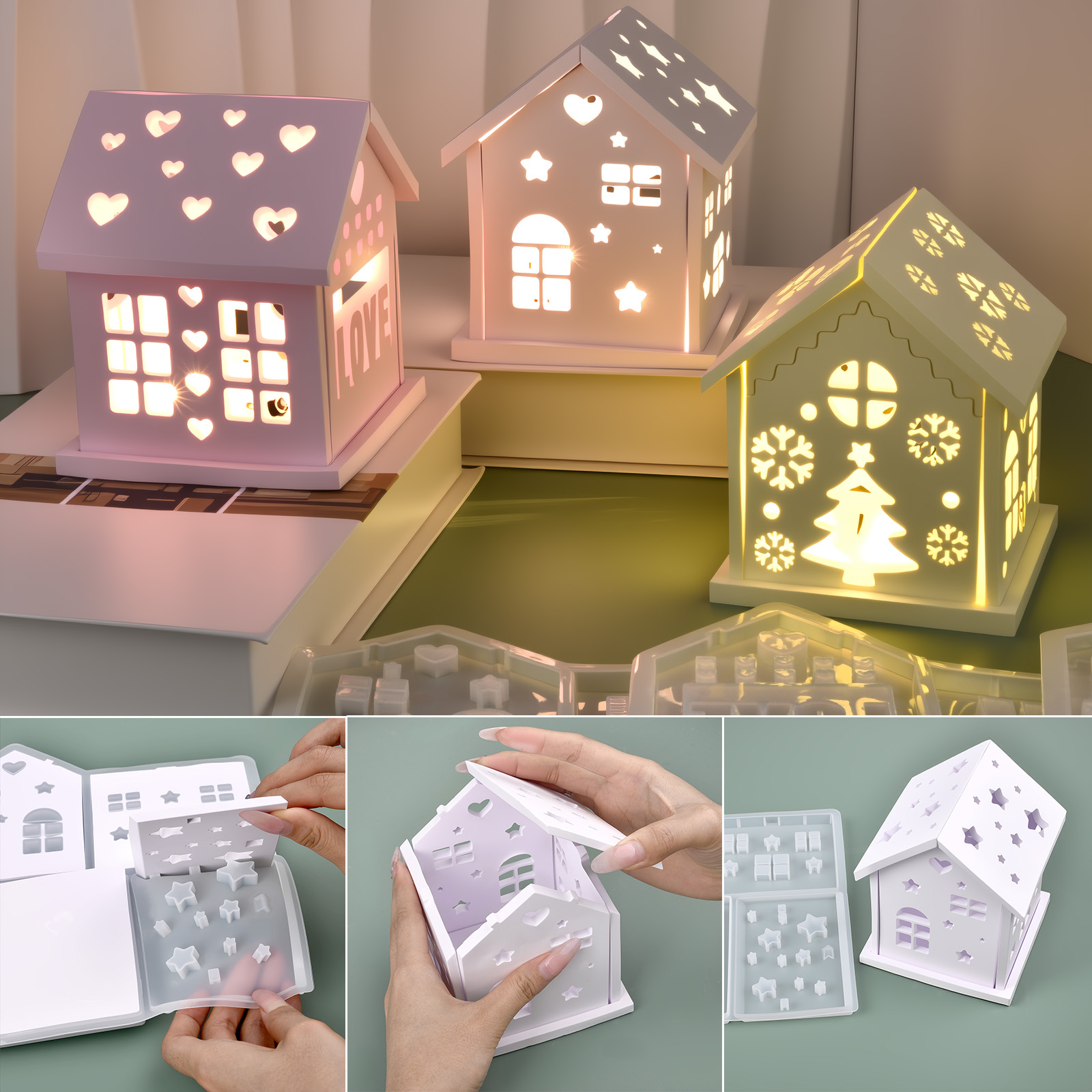 Candle Making Tutorial - Moule 3D en Silicone pour maison,