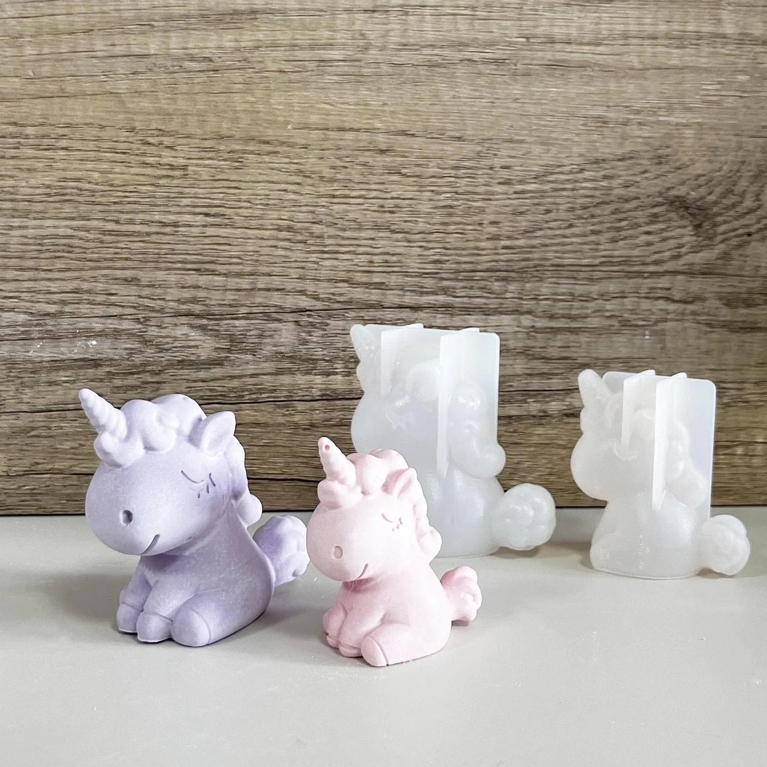 Candle Making Tutorial - Moule géométrique 3D en Silicone, licorne,