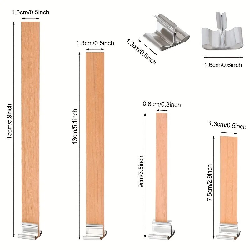 Mèche de bougie en bois de hau - Candle Making Kit Beeswax avis et prix