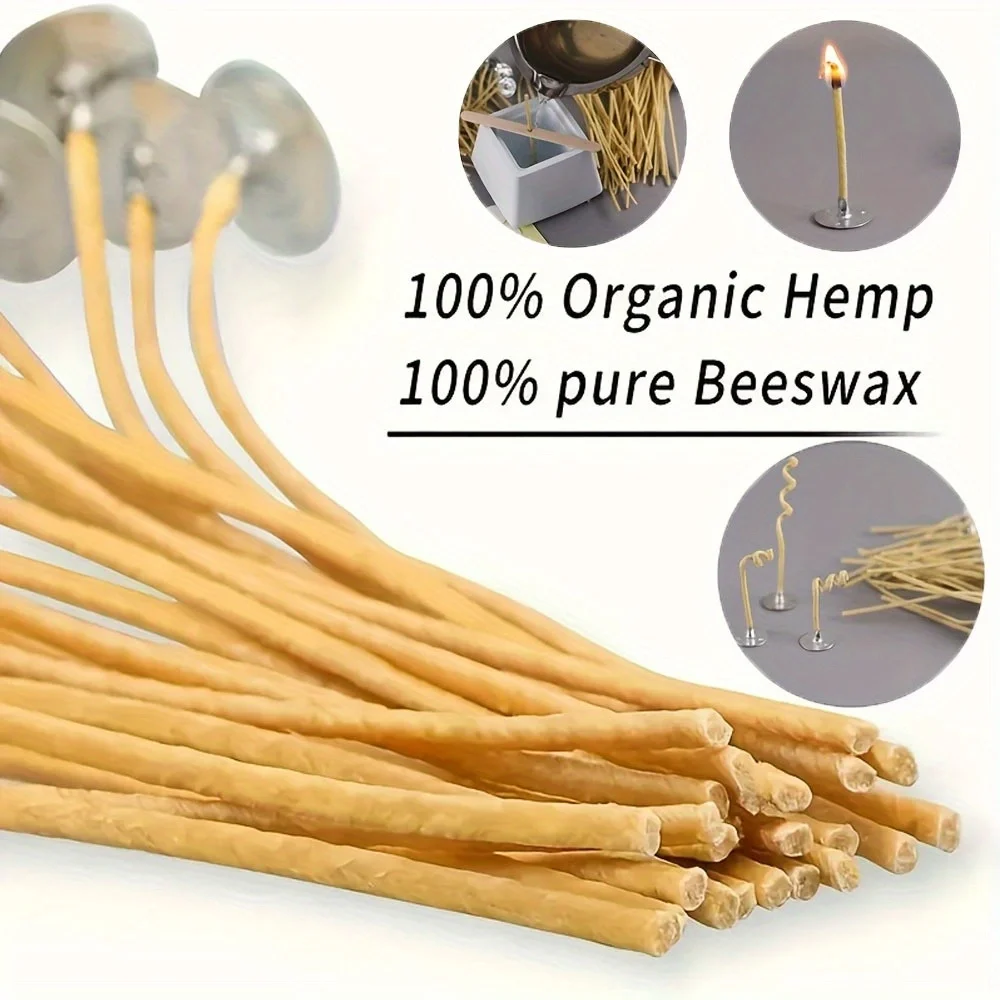 Mèches de bougie 50 pièces 8 p - Candle Making Kit Beeswax avis et prix