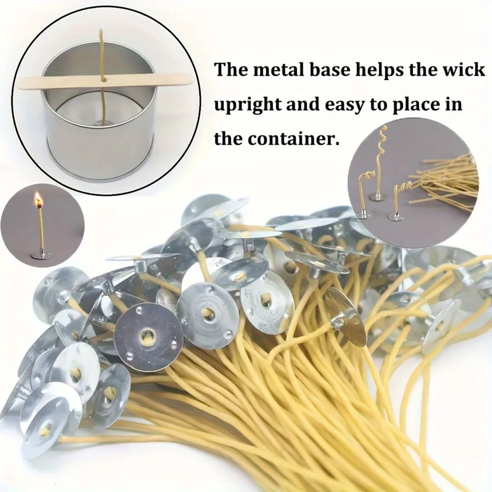Mèches de bougie 50 pièces 8 p - Candle Making Kit Beeswax avis et prix