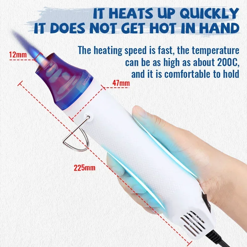 Pistolet à Air chaud 300W 220V - Heat Gun Embossing avis et prix