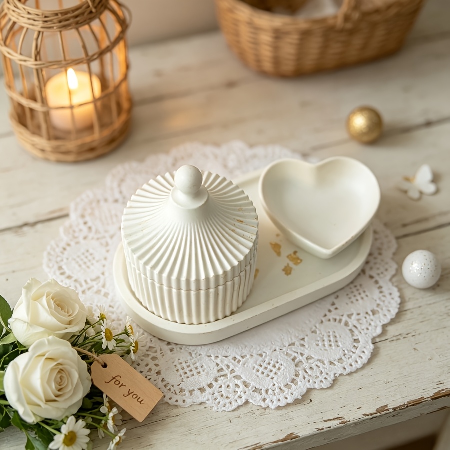 Lot de 4 moules en silicone po - Kraft Box Candle avis et prix