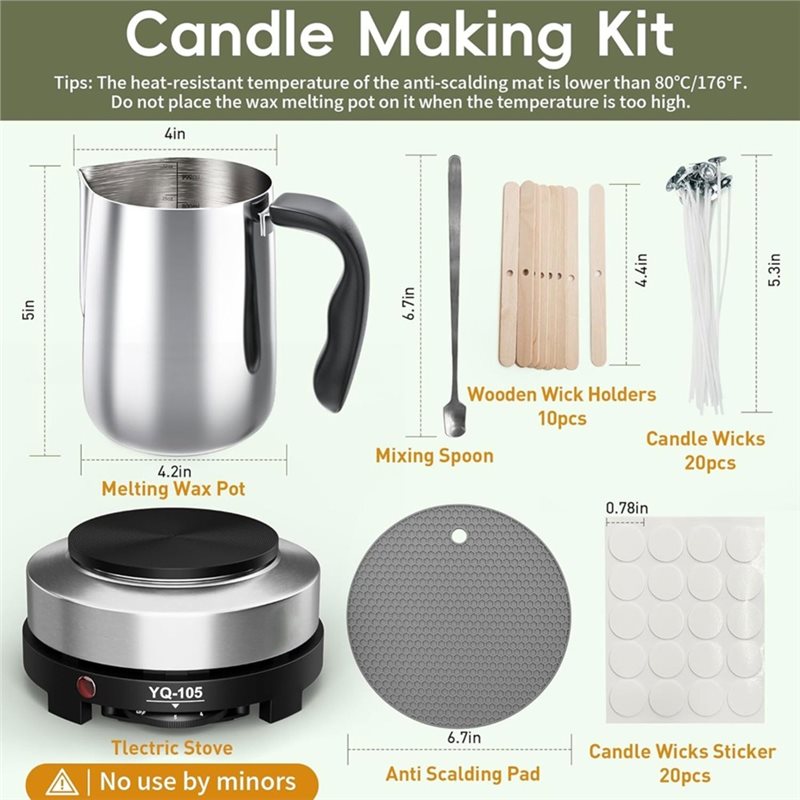 Kit de fabrication de bougies  - Candle Making Kit For Beginners avis et prix