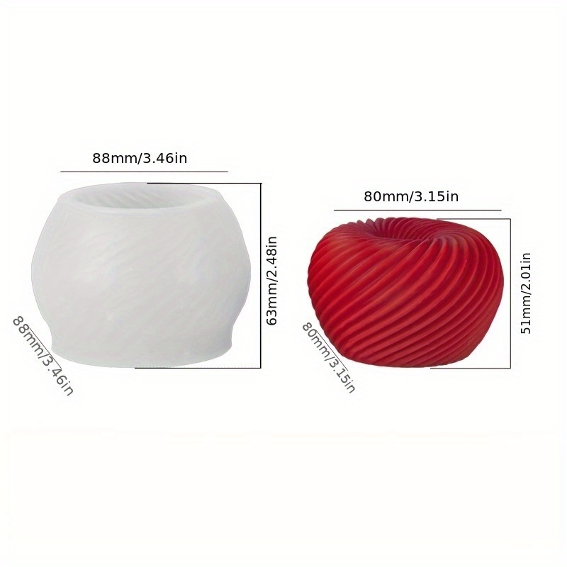 Un moule en silicone rouge ten - Candle Making Tutorial avis et prix