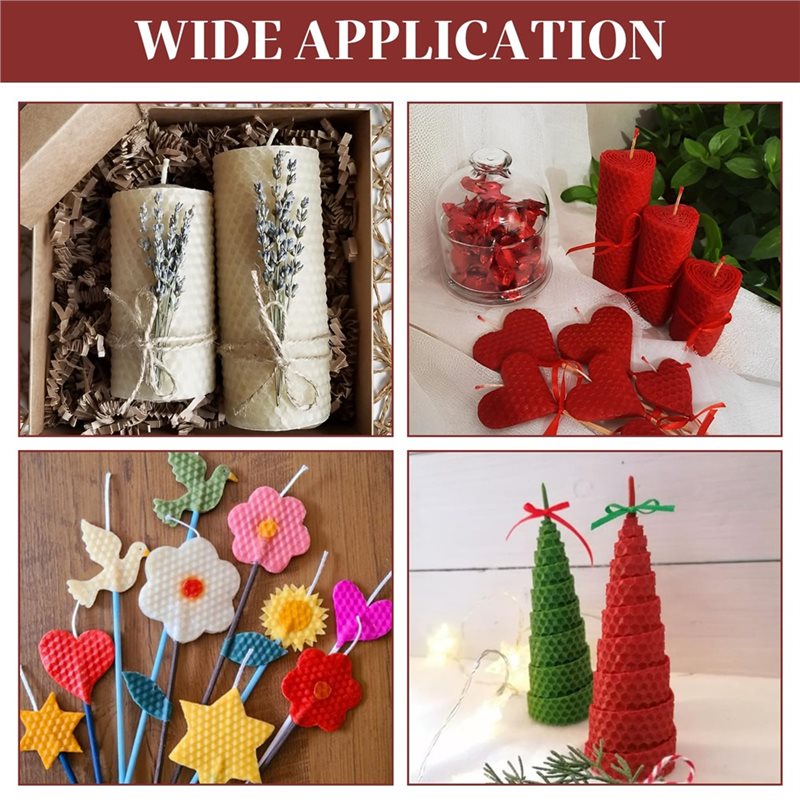 Feuilles de cire d'abeille 8x8 - Candle Making Kit Beeswax avis et prix
